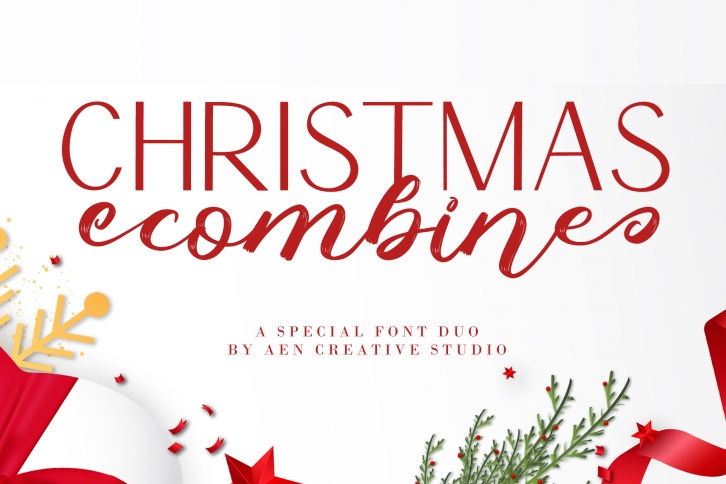 Christmas Combine Scrip Font Download