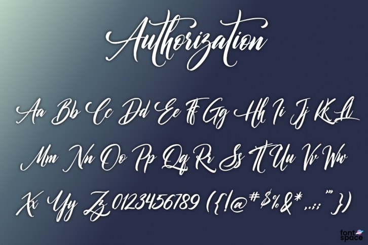 Authorizati Font Download