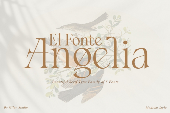 Angelia Medium Font Download