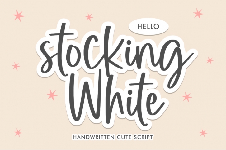 Stocking White Font Download