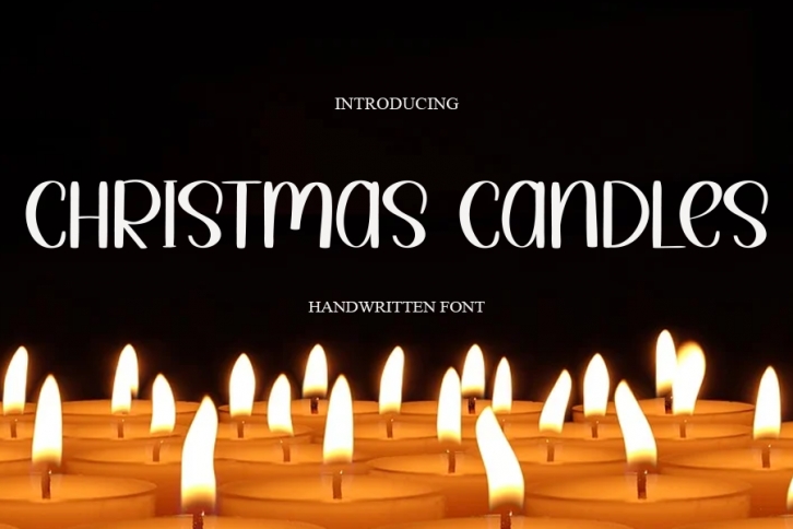 Christmas Candles Font Download