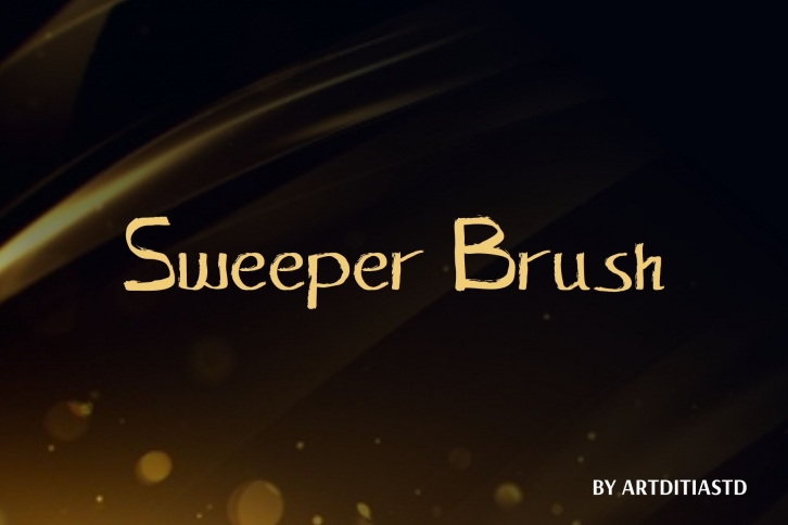 sweeper brush font Font Download