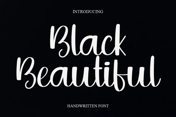 Black Beautiful Font Download