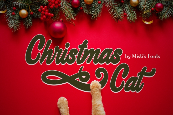 Christmas Cat Font Download