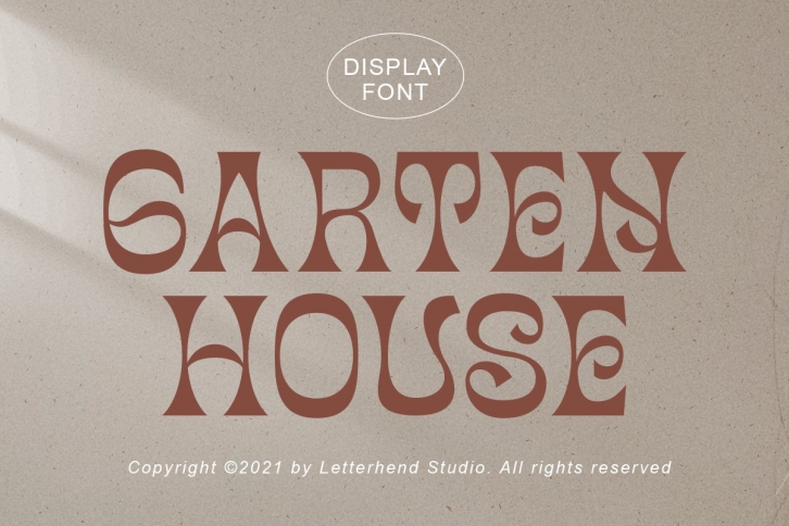Garten House Font Download