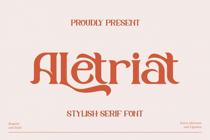 Aletriat Modern Serif Font Download