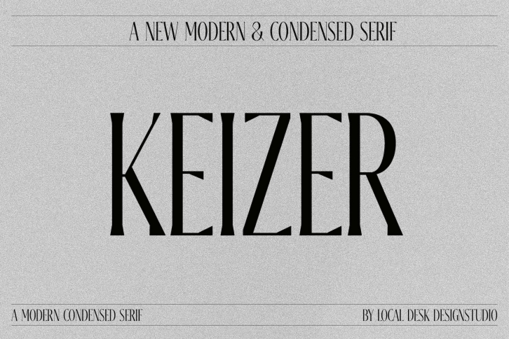Keizer – Modern  Condensed Serif Font Download