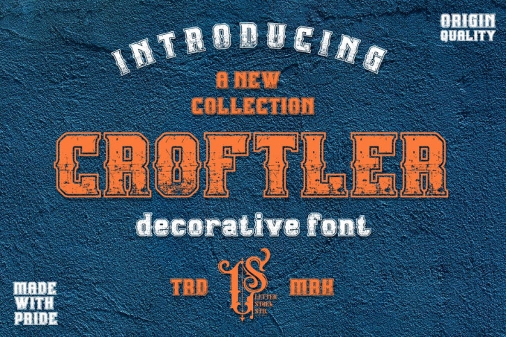Croftler - Retro Rough Font Font Download