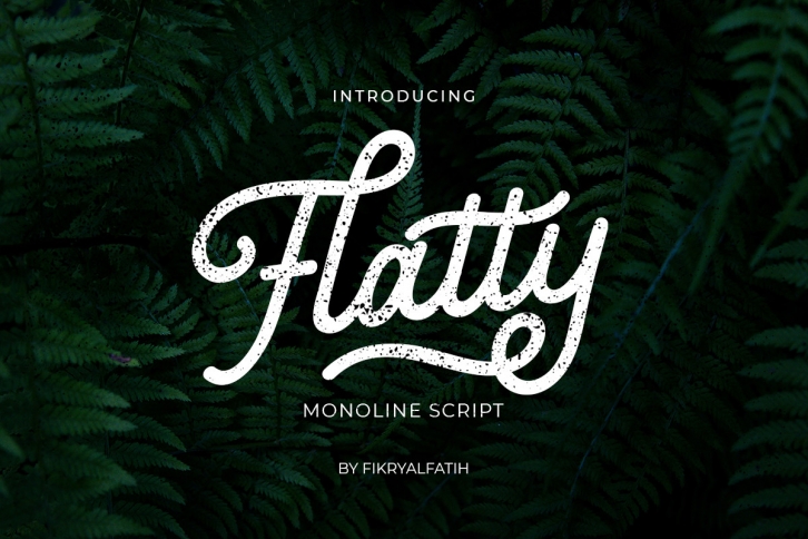 Flatty Monoline Font Download