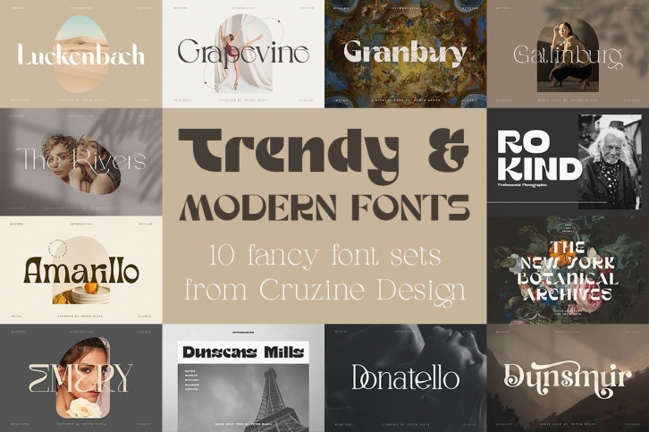 Trendy  Modern Font Download