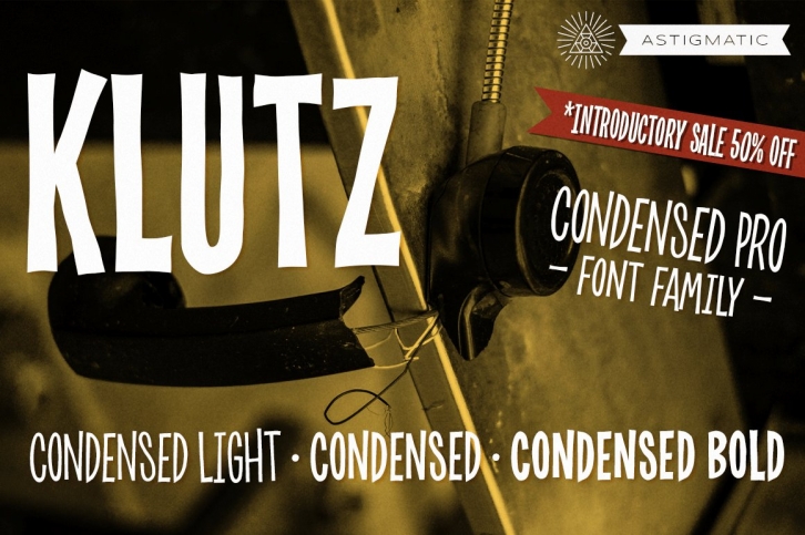 Klutz Condensed Pro Family Font Download