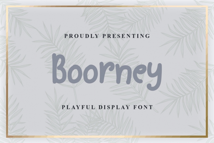 Boorney Font Download