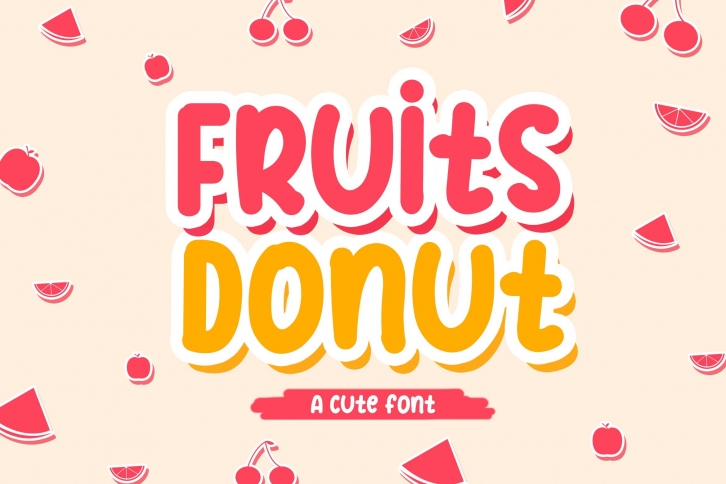 Fruits Donut Font Download