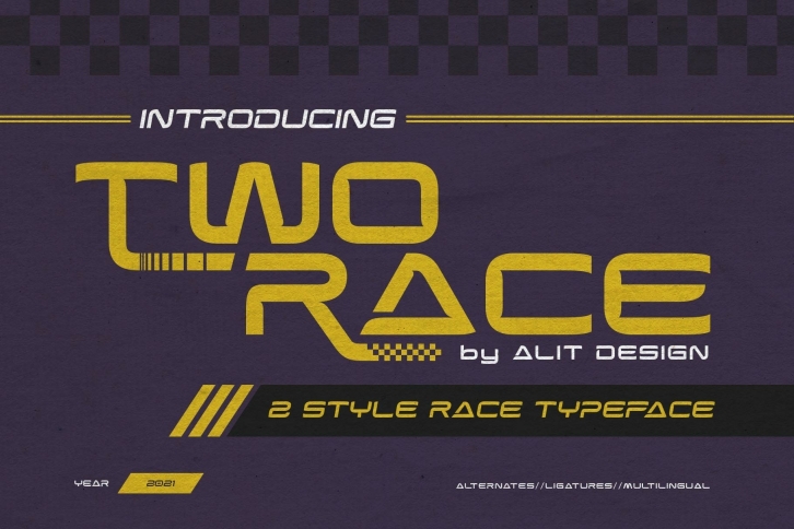 Two Race Typeface Font Download