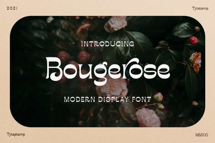 Bougerose a Modern Display Font Download