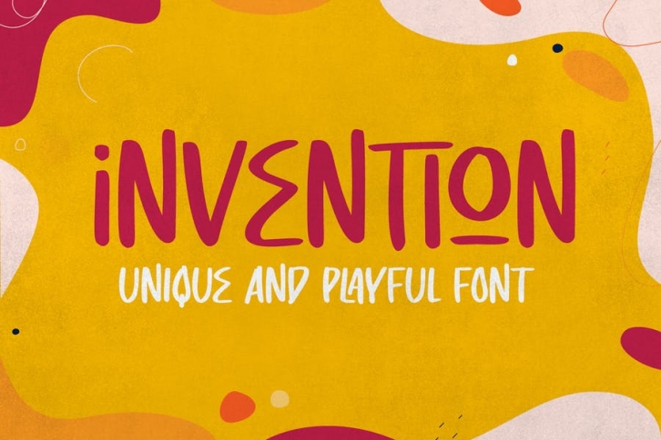 Invention - Unique Display font Font Download