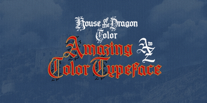 House of the Dragon Color Font Download