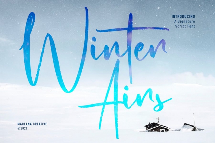 Winter Airs Script Font Font Download