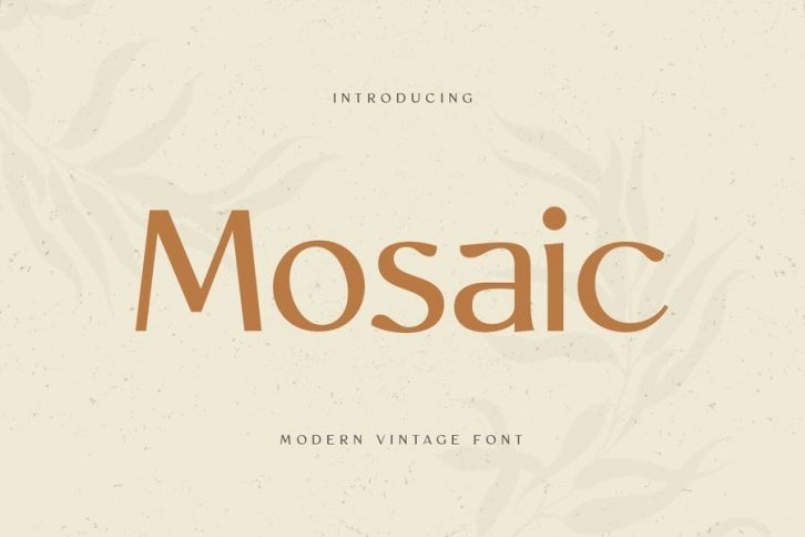 Mosaic - Modern Vintage Font Font Download
