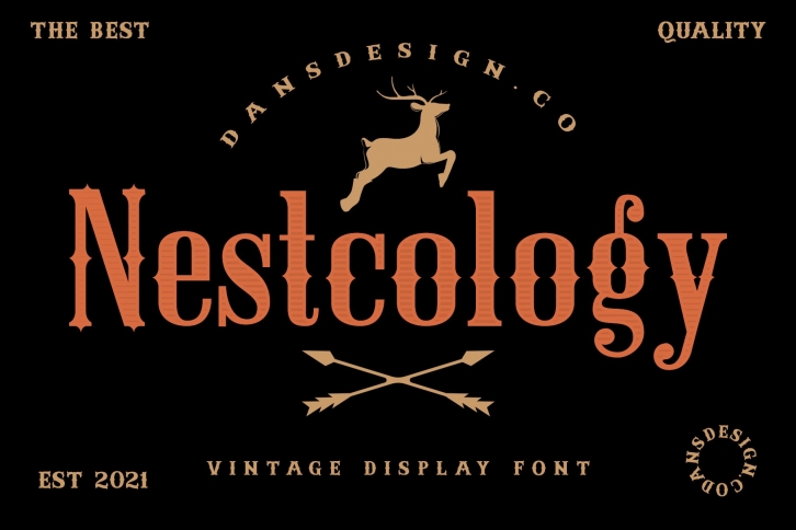 Nestcology Vintage blackletter Font Download