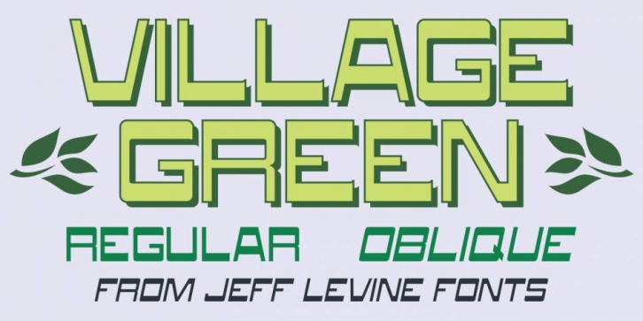 Village Green JNL Font Download