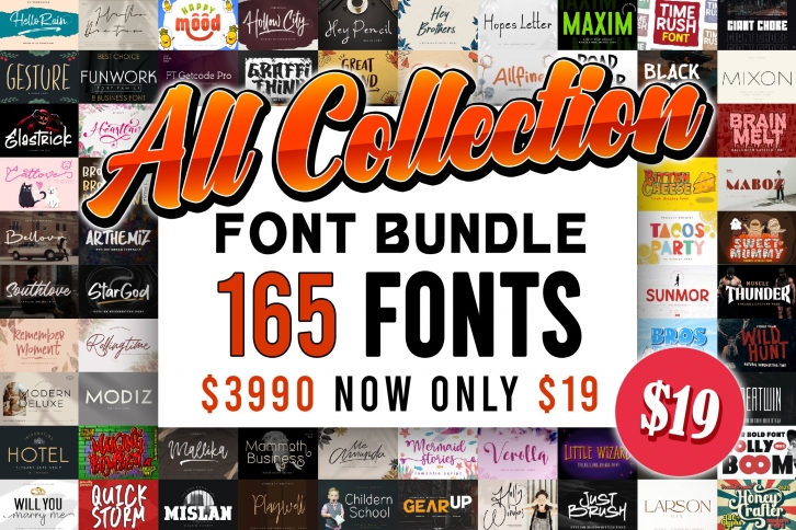 All Collection Bundle 2021 Font Download