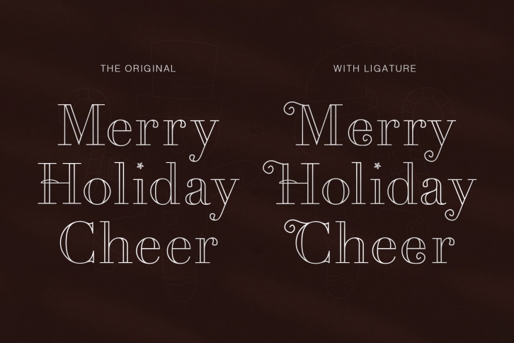 Cholas Modern Christmas Display Font Download