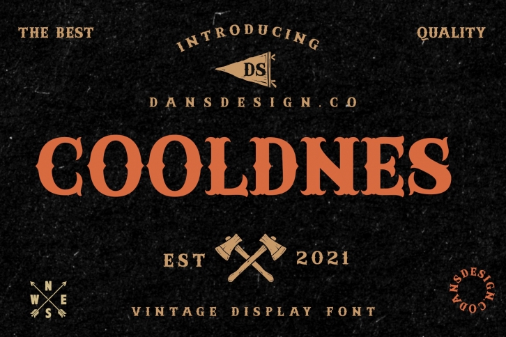 COOLDNES Vintage blackletter Font Download