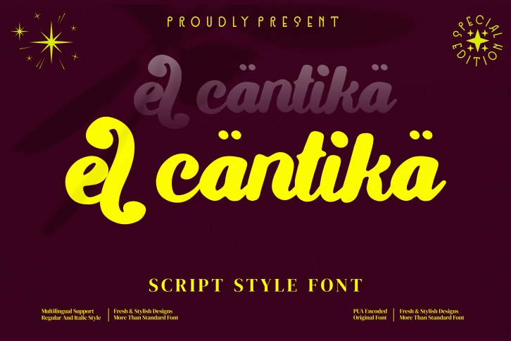 El Cantika Font Download