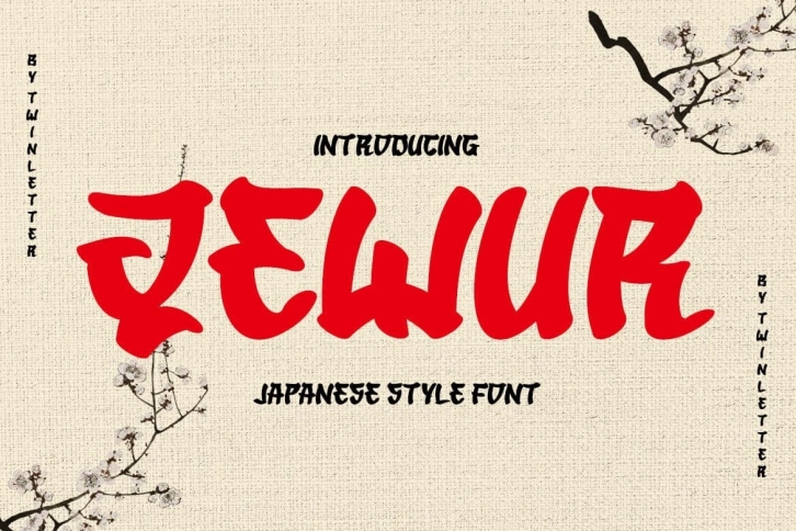 QEWUR Faux Japanese Font Download