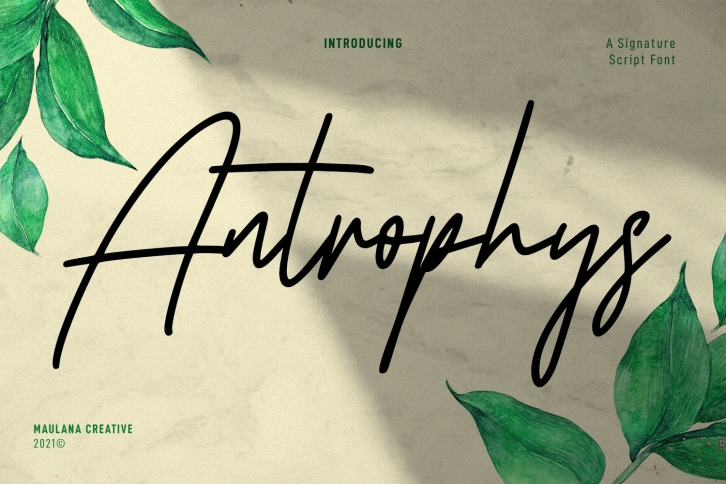 Antrophys Signature Script Font Download