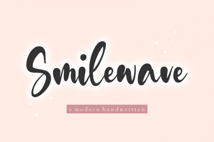 Smilewave Modern Handwritten Font Font Download