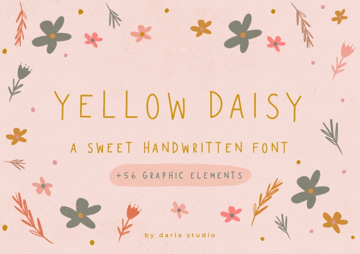 Yellow Daisy Font Download