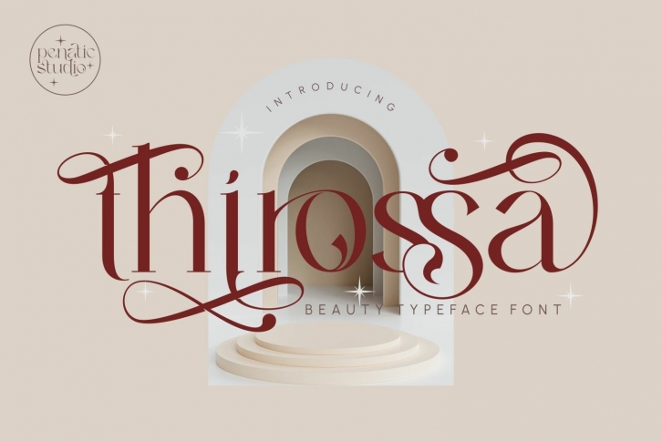 Thirossa _ beauty typeface Font Download