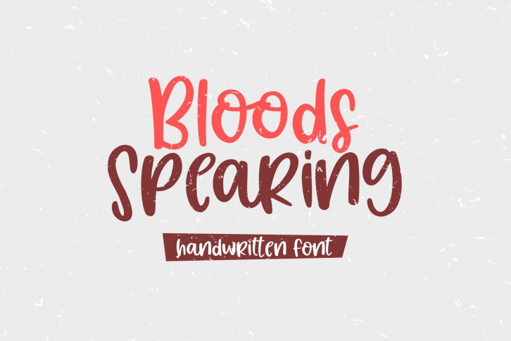 Bloods Spearing Font Download