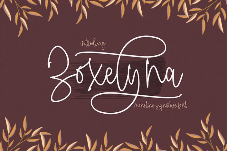 Zoxelyna Monoline Font Download
