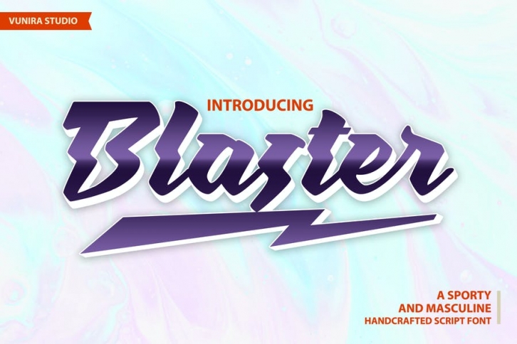 Blaster | Handcrafted Script Font Font Download