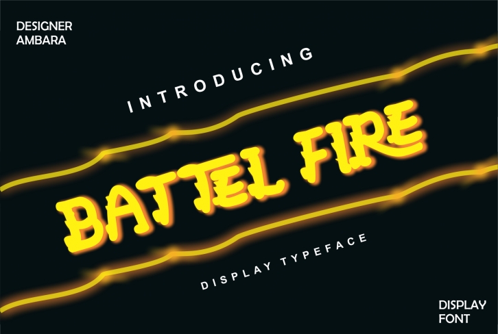 Battel Fire Font Download