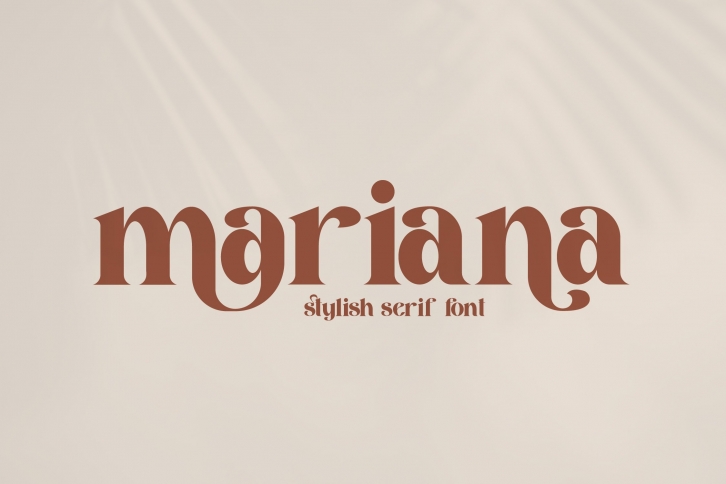 mariana modern  stylish serif font Font Download