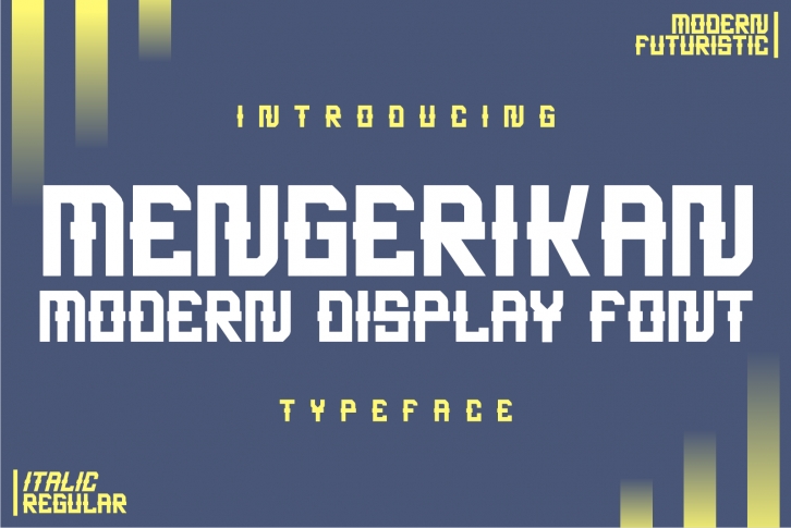 MENGERIKAN Font Download