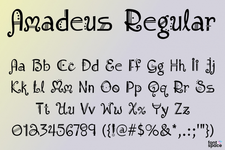 Amadeus Regular Font Download