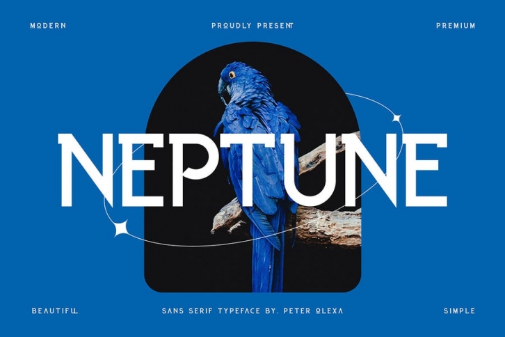 Neptune - Futuristic Font Font Download