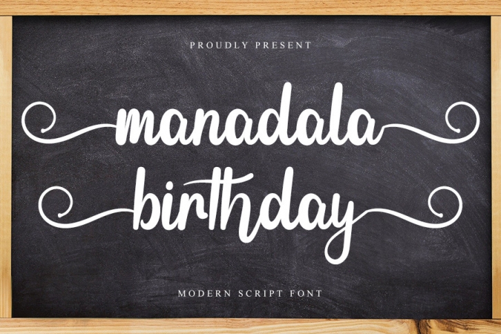 Manadala Birthday Font Download