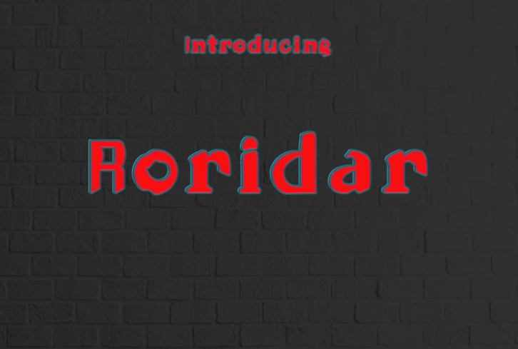 Roridar Font Download