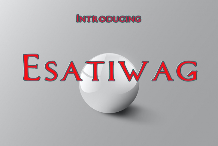 Esatiwag Font Download