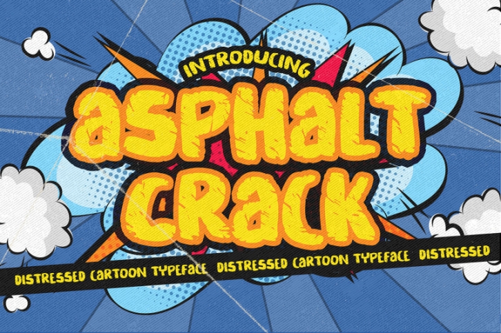 Asphalt Crack Font Download