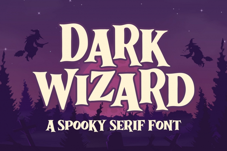 Dark Wizard a Spooky Serif Font Download