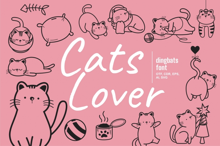 Cats Lover Font Download