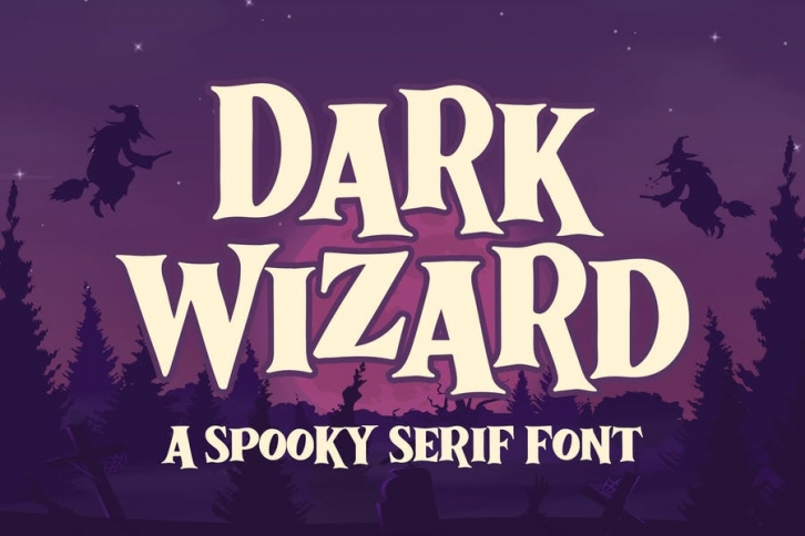 Dark Wizard a Spooky Serif Font Font Download