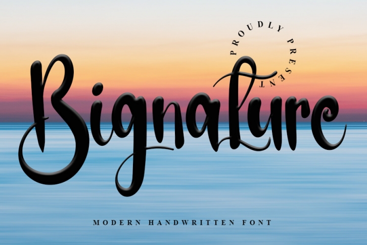 Bignature Font Download